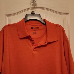 Haggar Men's Vibrant Orange Polo